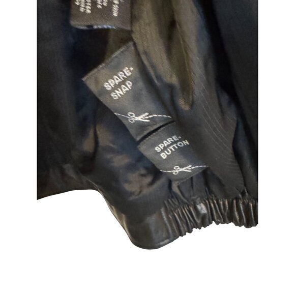 Roundtree & Yorke Leather Jacket Mens L Black Lambskin Bomber jacket - Picture 4 of 9